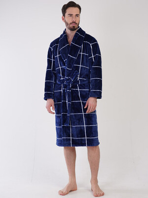 Теплий чоловічий халат із велсофту VIENETTA MAN 3100800128