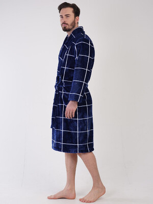 Купить Теплый мужской халат из велсофта VIENETTA MAN 3100800128 в Украина в Lingerie.ua - Одяг для дому та відпочинку, Фото 5