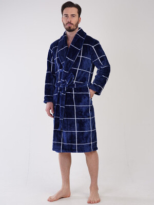Купить Теплый мужской халат из велсофта VIENETTA MAN 3100800128 в Украина в Lingerie.ua - Одяг для дому та відпочинку, Фото 7