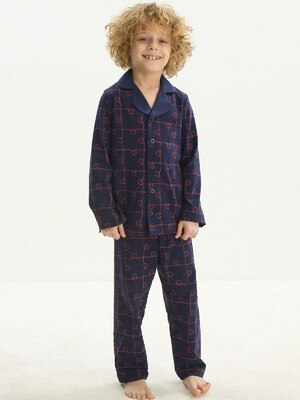 Купить Хлопковая детская пижама с длинным рукавом ZEY ZEY 8709 в Украина