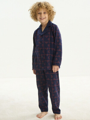 Купить Хлопковая детская пижама с длинным рукавом ZEY ZEY 8709 в Украина в Lingerie.ua - Одяг для дому та відпочинку, Фото 2