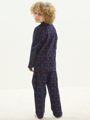 Купить Хлопковая детская пижама с длинным рукавом ZEY ZEY 8709 в Украина в Lingerie.ua - Одяг для дому та відпочинку, Фото 3