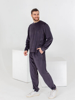 Купить Велюровый мужской костюм LNGR 170645 в Украина в Lingerie.ua - Одяг для дому та відпочинку, Фото 3