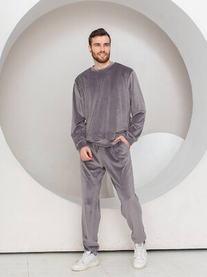 Купить Велюровый мужской костюм LNGR 170645 в Украина в Lingerie.ua - Одяг для дому та відпочинку, Фото 4