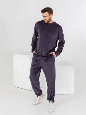 Купить Велюровый мужской костюм LNGR 170645 в Украина в Lingerie.ua - Одяг для дому та відпочинку, Фото 8