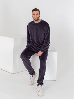 Купить Велюровый мужской костюм LNGR 170645 в Украина в Lingerie.ua - Одяг для дому та відпочинку, Фото 9