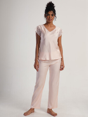 Купить Шелковый комплект с брюками VIENETTA SATEEN 1612205092  в Украина в Lingerie.ua - Одяг для дому та відпочинку, Фото 4