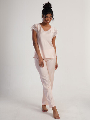 Купить Шелковый комплект с брюками VIENETTA SATEEN 1612205092  в Украина в Lingerie.ua - Одяг для дому та відпочинку, Фото 7