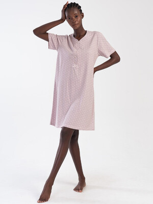 Купить Хлопковая ночная сорочка большого размера VIENETTA 3114020110 в Украина в Lingerie.ua - Одяг для дому та відпочинку, Видео