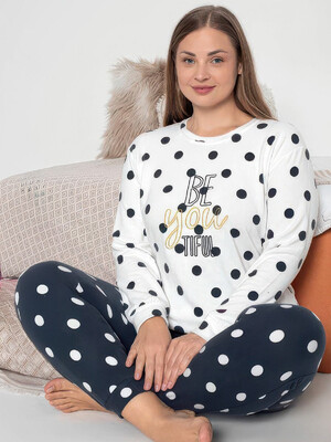 Домашний комплект большого размера с длинным рукавом GUAVA 4427