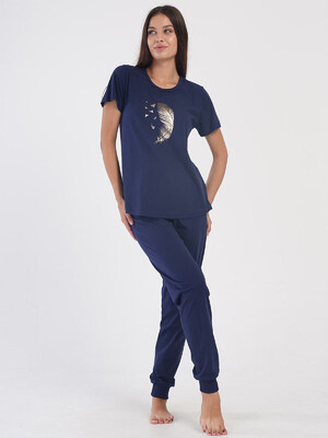 Купить Хлопковый комплект из футболки и брюк VIENETTA 4051890000 в Украина в Lingerie.ua - Одяг для дому та відпочинку, Фото 2