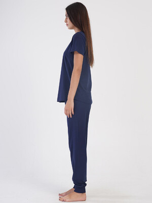 Купить Хлопковый комплект из футболки и брюк VIENETTA 4051890000 в Украина в Lingerie.ua - Одяг для дому та відпочинку, Фото 3