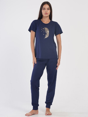 Купить Хлопковый комплект из футболки и брюк VIENETTA 4051890000 в Украина в Lingerie.ua - Одяг для дому та відпочинку, Фото 9