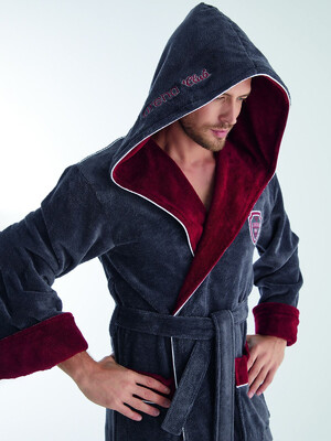 Купить Махровый халат мужской с капюшоном NUSA 1305 в Украина в Lingerie.ua - Одяг для дому та відпочинку, Фото 4