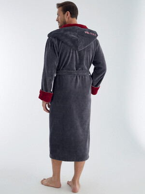 Купить Махровый халат мужской с капюшоном NUSA 1305 в Украина в Lingerie.ua - Одяг для дому та відпочинку, Фото 5