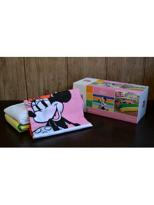 Купить Односпальный комплект постельного белья TАС Disney Minnie Mouse Rainbow с простыней на резинке в Украина в Lingerie.ua - Одяг для дому та відпочинку, Фото 2