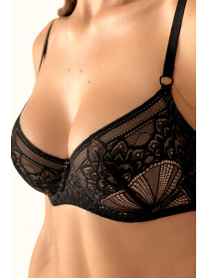 Купить Кружевной бюстгальтер с мягкой чашкой JASMINE RINA 1406-58 в Украина в Lingerie.ua - Одяг для дому та відпочинку, Фото 3