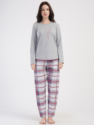 Купить Хлопковый домашний комплект с длинным рукавом VIENETTA 4040570943 в Украина в Lingerie.ua - Одяг для дому та відпочинку, Видео