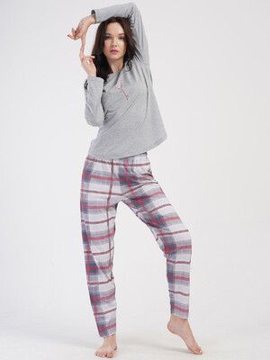 Купить Хлопковый домашний комплект с длинным рукавом VIENETTA 4040570943 в Украина в Lingerie.ua - Одяг для дому та відпочинку, Фото 6