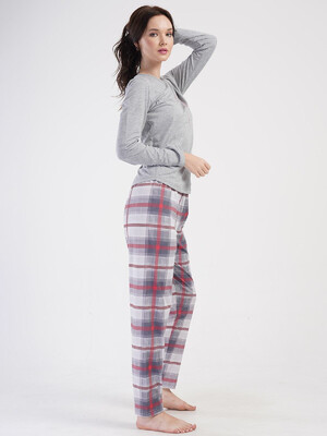 Купить Хлопковый домашний комплект с длинным рукавом VIENETTA 4040570943 в Украина в Lingerie.ua - Одяг для дому та відпочинку, Фото 5