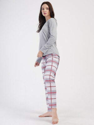 Купить Хлопковый домашний комплект с длинным рукавом VIENETTA 4040570943 в Украина в Lingerie.ua - Одяг для дому та відпочинку, Фото 3