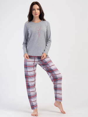 Купить Хлопковый домашний комплект с длинным рукавом VIENETTA 4040570943 в Украина в Lingerie.ua - Одяг для дому та відпочинку, Фото 13