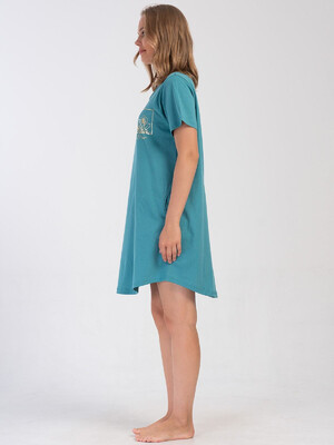 Купить Хлопковая туника большого размера с коротким рукавом VIENETTA 4053520000 в Украина в Lingerie.ua - Одяг для дому та відпочинку, Фото 10