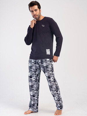 Купить Хлопковый домашний костюм с длинным рукавом VIENETTA MAN 4032430258 в Украина в Lingerie.ua - Одяг для дому та відпочинку, Фото 2