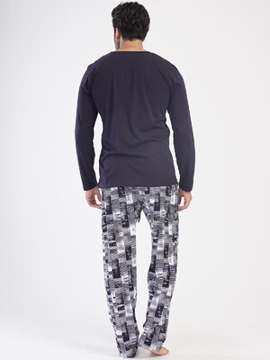 Купить Хлопковый домашний костюм с длинным рукавом VIENETTA MAN 4032430258 в Украина в Lingerie.ua - Одяг для дому та відпочинку, Фото 4