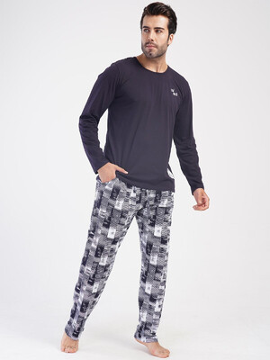 Купить Хлопковый домашний костюм с длинным рукавом VIENETTA MAN 4032430258 в Украина в Lingerie.ua - Одяг для дому та відпочинку, Фото 6