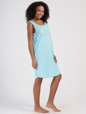 Купить Бавовняна туніка великого розміру без рукавів VIENETTA 4070600000 в Украина в Lingerie.ua - Одяг для дому та відпочинку, Фото 4