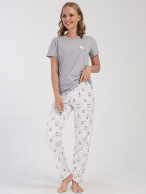 Купить Хлопковый домашний комплект с коротким рукавом VIENETTA 4081015802 в Украина в Lingerie.ua - Одяг для дому та відпочинку, Видео