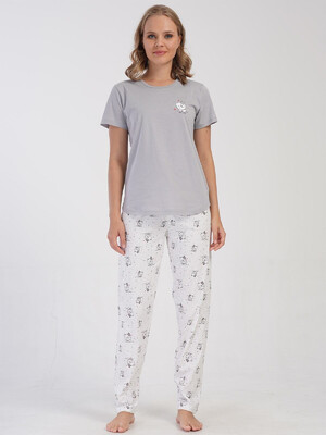 Купить Хлопковый домашний комплект с коротким рукавом VIENETTA 4081015802 в Украина в Lingerie.ua - Одяг для дому та відпочинку, Фото 4