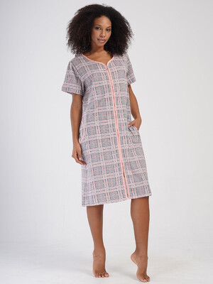 Купить Хлопковый халат на молнии VIENETTA 4070912057 в Украина в Lingerie.ua - Одяг для дому та відпочинку, Видео