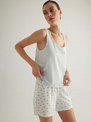 Купить Хлопковый комплект из майки и шорт HAYS 50115 в Украина в Lingerie.ua - Одяг для дому та відпочинку, Фото 2