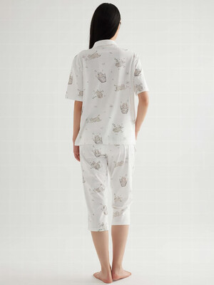 Купить Хлопковая классическая женская пижама с капри HAYS 50355 в Украина в Lingerie.ua - Одяг для дому та відпочинку, Фото 2