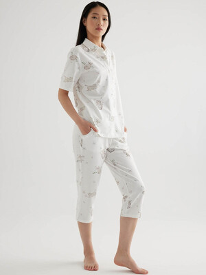 Купить Хлопковая классическая женская пижама с капри HAYS 50355 в Украина в Lingerie.ua - Одяг для дому та відпочинку, Фото 4