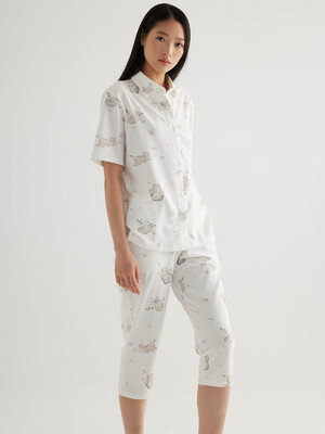 Купить Хлопковая классическая женская пижама с капри HAYS 50355 в Украина в Lingerie.ua - Одяг для дому та відпочинку, Фото 8