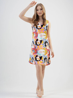 Купить Хлопковая домашняя туника без рукавов VIENETTA 1121120230 в Украина