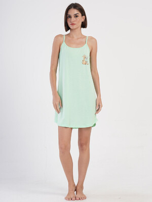 Купить Хлопковая домашняя туника на тонких бретельках VIENETTA 4070510000 в Украина в Lingerie.ua - Одяг для дому та відпочинку, Фото 11