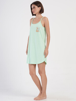 Купить Хлопковая домашняя туника на тонких бретельках VIENETTA 4070510000 в Украина в Lingerie.ua - Одяг для дому та відпочинку, Фото 5