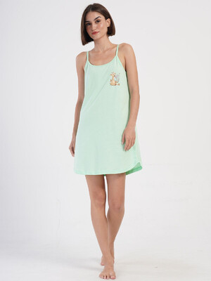 Купить Хлопковая домашняя туника на тонких бретельках VIENETTA 4070510000 в Украина в Lingerie.ua - Одяг для дому та відпочинку, Фото 4