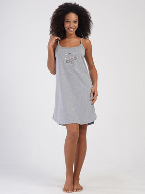 Купить Хлопковая домашняя туника на тонких бретельках VIENETTA 4070530000 в Украина в Lingerie.ua - Одяг для дому та відпочинку, Фото 14