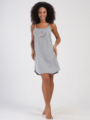 Купить Хлопковая домашняя туника на тонких бретельках VIENETTA 4070530000 в Украина в Lingerie.ua - Одяг для дому та відпочинку, Фото 3