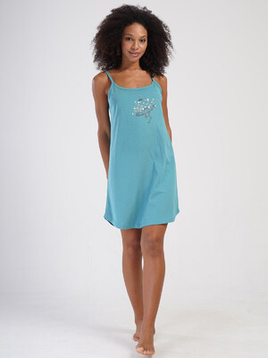 Купить Хлопковая домашняя туника на тонких бретельках VIENETTA 4070530000 в Украина в Lingerie.ua - Одяг для дому та відпочинку, Фото 6