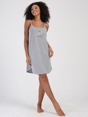 Купить Хлопковая домашняя туника на тонких бретельках VIENETTA 4070530000 в Украина в Lingerie.ua - Одяг для дому та відпочинку, Фото 10