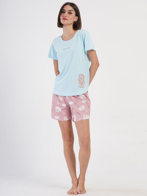 Купить Хлопковый комплект с шортами VIENETTA 4070035696 в Украина в Lingerie.ua - Одяг для дому та відпочинку, Фото 2