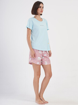 Купить Хлопковый комплект с шортами VIENETTA 4070035696 в Украина в Lingerie.ua - Одяг для дому та відпочинку, Фото 6