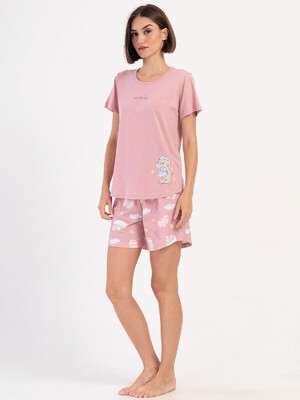 Купить Хлопковый комплект с шортами VIENETTA 4070035696 в Украина в Lingerie.ua - Одяг для дому та відпочинку, Фото 5