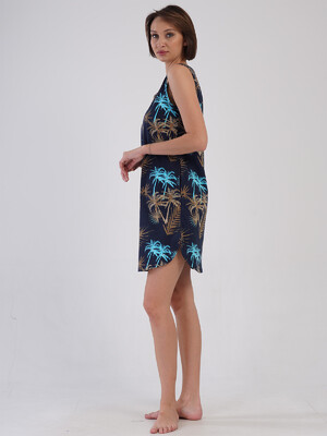 Купить Хлопковая домашняя туника на широких бретельках VIENETTA 4083106319 в Украина в Lingerie.ua - Одяг для дому та відпочинку, Фото 2